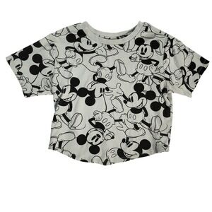 Disney Mickey Mouse T-Shirt All Over Print Graphic Tee Top Size M